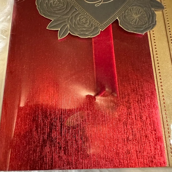 🧡10/$10 Red and Gold greeting cards with Heart Design - Picture 4 of 6